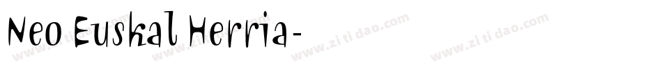 Neo Euskal Herria字体转换